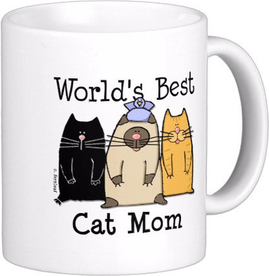 25% OFF on Exoctic Silver Cat Lover CX001 Ceramic Mug 300 ml