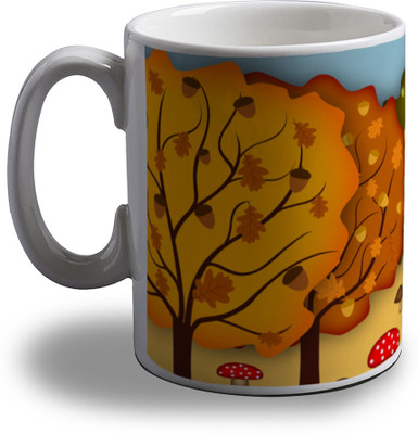 15% OFF on Artifa Squirrel On Tree Porcelain, Ceramic Mug 350 ml 15% OFF on Artifa Squirrel On Tree Porcelain, Ceramic Mug 350 ml