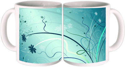 25% OFF on Shopkeeda Awesome Leaf's Art Ceramic Mug 350 ml