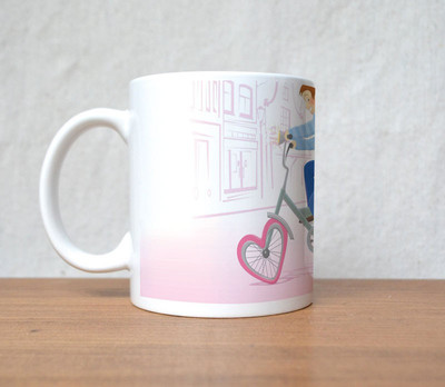 60% OFF on StyBuzz couple on love ride valentine Porcelain Mug 300 ml