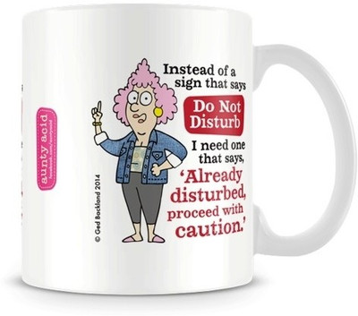 35% OFF on Aunty Acid Do Not Disturb Ceramic Mug 325 ml