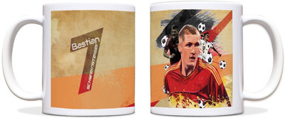 60% OFF on ShopMantra Bastian Schweinsteiger Germany Football Black Ceramic Mug 300 ml