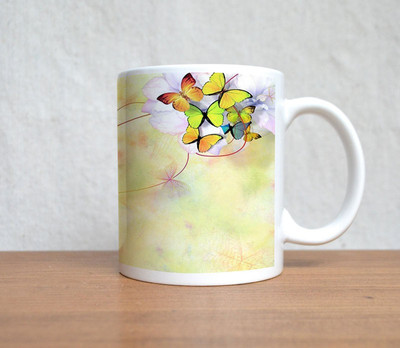 60% OFF on StyBuzz Small Pink And Green Butterfly Porcelain Mug 300 ml 60% OFF on StyBuzz Small Pink And Green Butterfly Porcelain Mug 300 ml