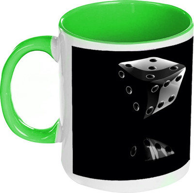 41% OFF on AMY Dark Dice Two Inside Green Coffee Ceramic Mug 41% OFF on AMY Dark Dice Two Inside Green Coffee Ceramic Mug
