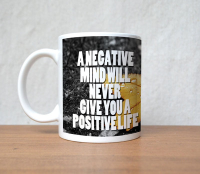 60% OFF on StyBuzz Positive Life Quote Porcelain Mug 300 ml 60% OFF on StyBuzz Positive Life Quote Porcelain Mug 300 ml