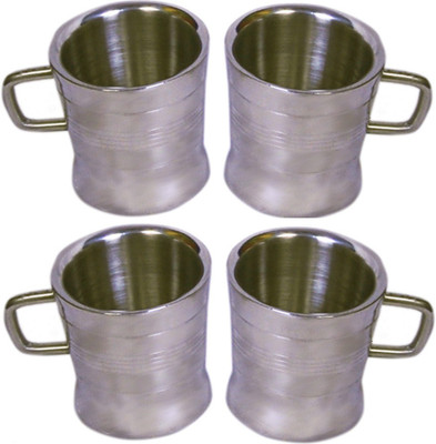 12% OFF on Dynamic Store Set of 4 Double Wall Milano Cups Stainless Steel Mug 175 ml, Pack of 4 12% OFF on Dynamic Store Set of 4 Double Wall Milano Cups Stainless Steel Mug 175 ml, Pack of 4