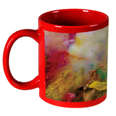 56% OFF on AMY Celebrating Holi Red Ceramic Mug 325 ml 56% OFF on AMY Celebrating Holi Red Ceramic Mug 325 ml