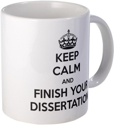40% OFF on Teeskart Keep Clam And Finish Your Dissertation Porcelain Mug 300 ml