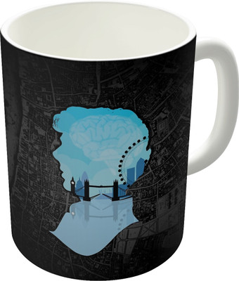 50% OFF on The Fappy Store Sherlocks'S London Graphic Ceramic Mug 300 ml