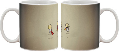 15% OFF on Artifa Get Cape Wear Cape And Fly Porcelain, Ceramic Mug 350 ml 15% OFF on Artifa Get Cape Wear Cape And Fly Porcelain, Ceramic Mug 350 ml