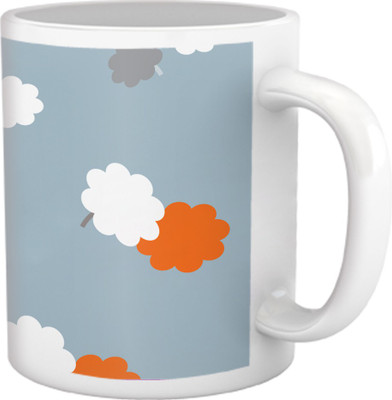 75% OFF on Tiedribbons Shy Shine_Geometric Multicolor_Speech Bubble Pattern Ceramic Mug 325 ml