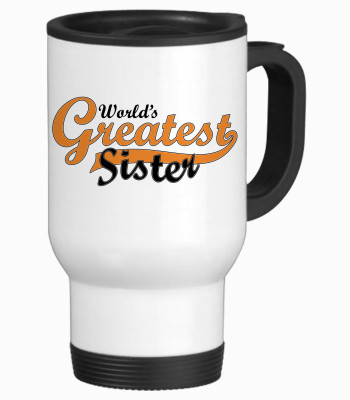57% OFF on Tiedribbons World Greatest Sister Gifts Travel Stainless Steel Mug 350 ml