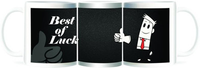 50% OFF on Refeel Gifts Best of Luck Ceramic Mug 325 ml 50% OFF on Refeel Gifts Best of Luck Ceramic Mug 325 ml