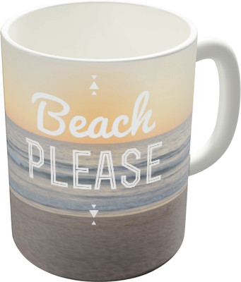 80% OFF on The Fappy Store Beach Please Ceramic Mug 300 ml