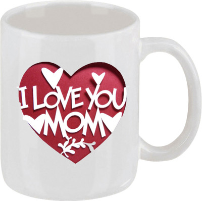 16% OFF on Ellicon 17 I Love You Mom Ceramic Mug