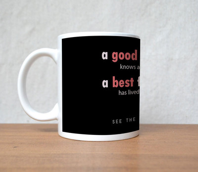 50% OFF on StyBuzz Good and Best Friend Quote Porcelain Mug 300 ml 50% OFF on StyBuzz Good and Best Friend Quote Porcelain Mug 300 ml
