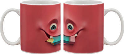 Artifa Pencil In Mouth Artistic Porcelain, Ceramic Mug 350 ml
