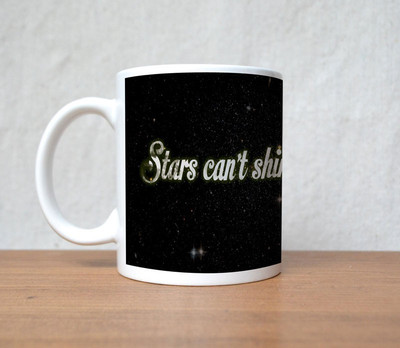 16% OFF on StyBuzz Stars Cant Shine Without Darkness Porcelain Mug 300 ml