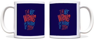 69% OFF on ShopMantra Freedom of Speech Black Ceramic Mug 300 ml 69% OFF on ShopMantra Freedom of Speech Black Ceramic Mug 300 ml