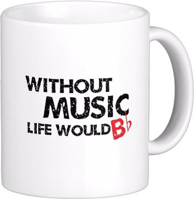 50% OFF on Exoctic Silver Music In My Vein C004 Ceramic Mug 300 ml