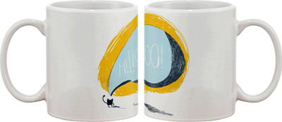15% OFF on Artifa Hello Scribble Porcelain, Ceramic Mug 350 ml 15% OFF on Artifa Hello Scribble Porcelain, Ceramic Mug 350 ml