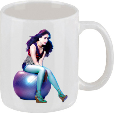 28% OFF on Ellicon C115 Kareena Kapoor Coffee Ceramic Mug 325 ml