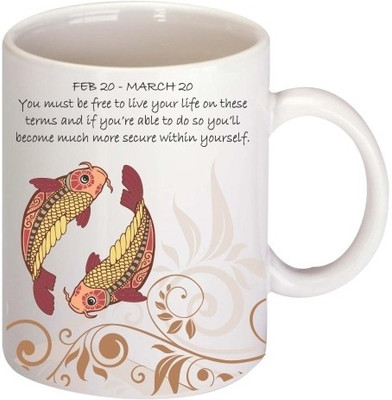 45% OFF on Printland Pisces Coffee Ceramic Mug 350 ml 45% OFF on Printland Pisces Coffee Ceramic Mug 350 ml