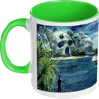 58% OFF on AMY Boat Island Skull Inside Green Coffee Ceramic Mug 325 ml 58% OFF on AMY Boat Island Skull Inside Green Coffee Ceramic Mug 325 ml