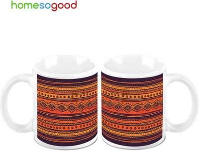 45% OFF on HomeSoGood Perfect Reflection Of Bridge Ceramic Mug 325 ml, Pack of 2