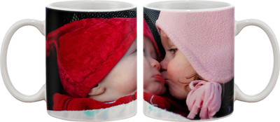 Artifa Cute Baby Kissing Porcelain, Ceramic Mug 350 ml