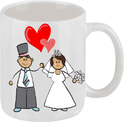 16% OFF on Ellicon 2 Couple Coffee Mug Ceramic Mug