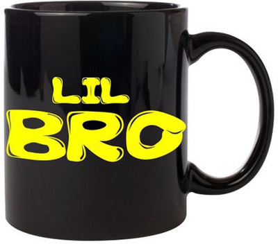 6% OFF on Giftsmate Little Brother Black Ceramic Mug 330 ml
