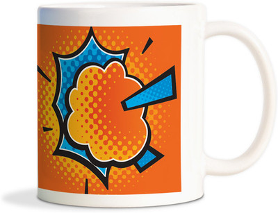 68% OFF on Shoprock Crazy vector comic blast pow Ceramic Mug 450 ml