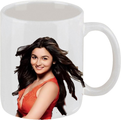 28% OFF on Ellicon C124 Alia Bhatt Coffee Ceramic Mug 325 ml