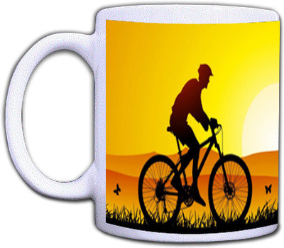 66% OFF on Shopmillions Cycle Sunrise Ceramic Mug