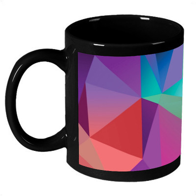 70% OFF on AMY Graphic Colorful Triangle Art Coffee Ceramic Mug 325 ml