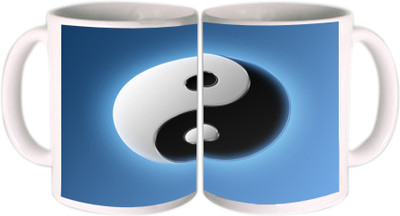 25% OFF on Shopkeeda Yin Yang Symbol Ceramic Mug 350 ml