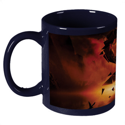 56% OFF on Amy Nine Design Dark Blue Ceramic Mug 330 ml