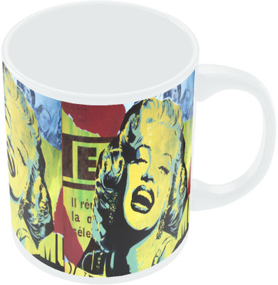 7% OFF on PosterGuy Marilyn Monroe Digital Drawing Ceramic Mug 300 ml