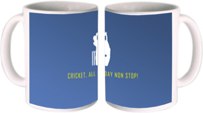 46% OFF on Shopmillions Non Stop Cricket Ceramic Mug