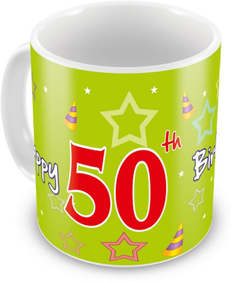 10% OFF on Everyday Gifts 50th Happy Birthday Ceramic Mug