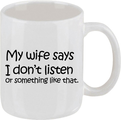 16% OFF on Ellicon 9 My Wife Say Ceramic Mug