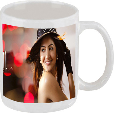 28% OFF on Ellicon E8 Bollywood Actress Anushka Sharma Ceramic Mug 325 ml