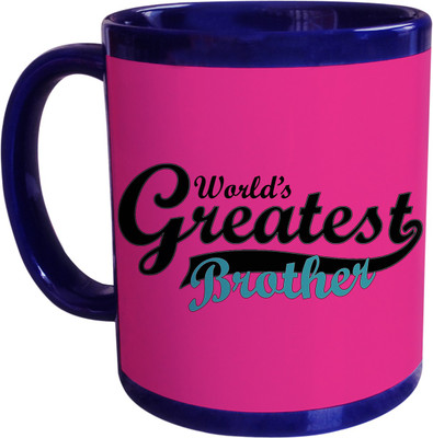55% OFF on SajawatHomes World Greatest Brother Blue Coffee Ceramic Mug 350 ml 55% OFF on SajawatHomes World Greatest Brother Blue Coffee Ceramic Mug 350 ml