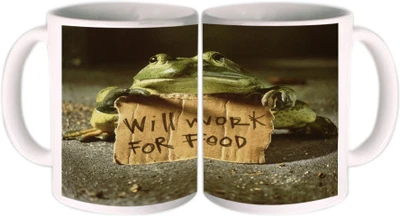 25% OFF on Shopkeeda Will Work For Food Ceramic Mug 350 ml 25% OFF on Shopkeeda Will Work For Food Ceramic Mug 350 ml