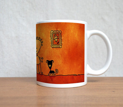StyBuzz Vel Studio Love Press Porcelain Mug 300 ml StyBuzz Vel Studio Love Press Porcelain Mug 300 ml