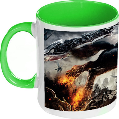 58% OFF on AMY War Darksiders Inside Green Coffee Ceramic Mug 325 ml