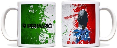 60% OFF on ShopMantra Mario Balotelli Italy Football Black Ceramic Mug 300 ml