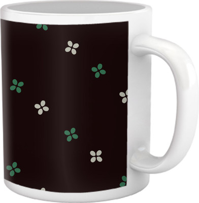 50% OFF on Tiedribbons Shy Shine_Geometric Multicolor_ Retro Dark Pattern Ceramic Mug 325 ml