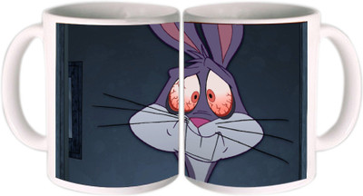 62% OFF on Shopkeeda Bugs Bunny Ceramic Mug 350 ml